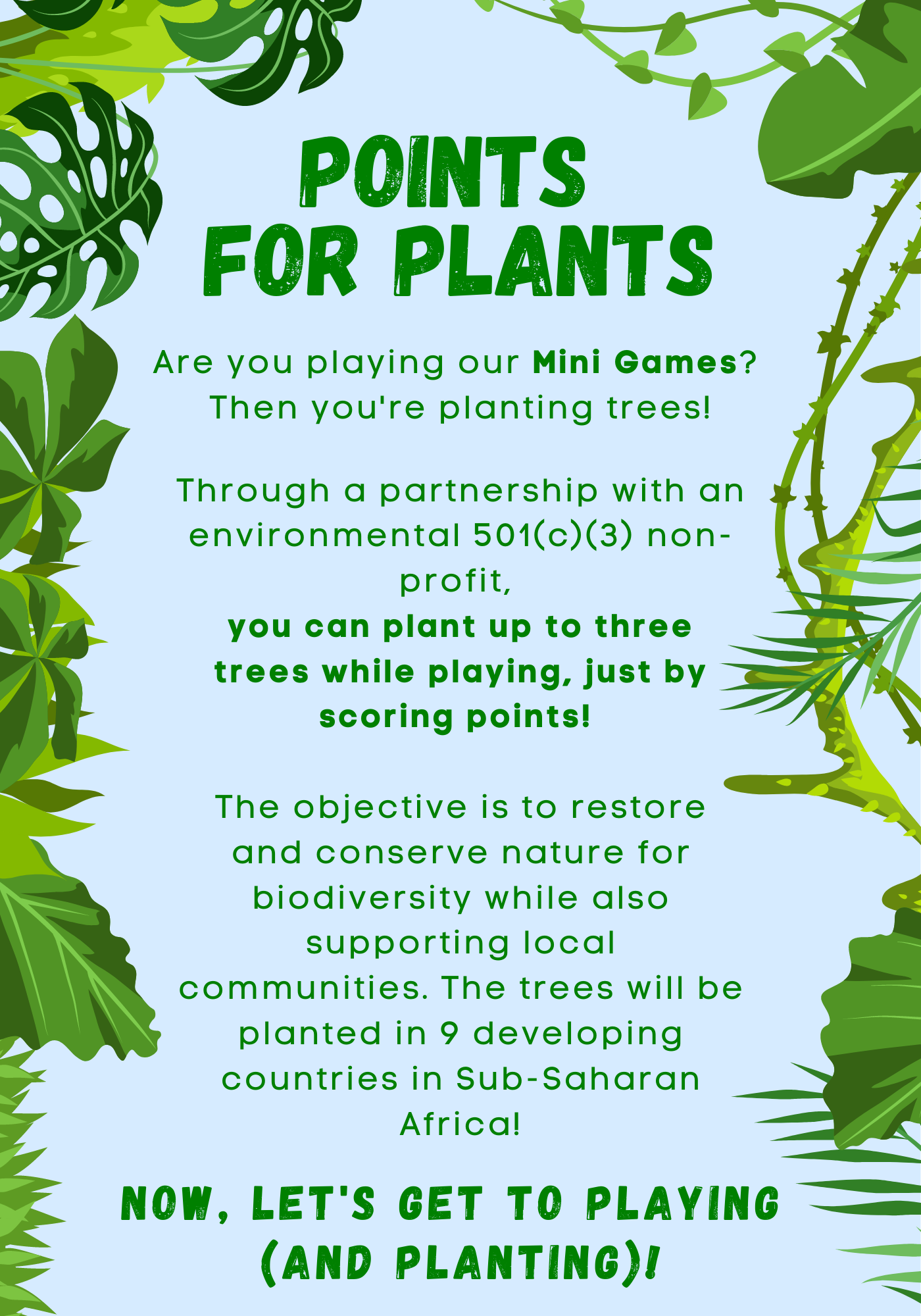 Virtual Mini Games Tree Program Confetti 🎉